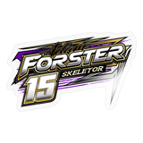 Adam Forster | 2025 |  Kiss-Cut Vinyl Decal - transparent glossy