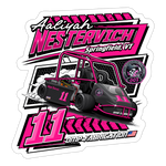 Aaliyah Nestervich | 2025 |  Kiss-Cut Vinyl Decal 2 - white matte
