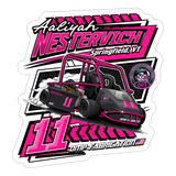 Aaliyah Nestervich | 2025 |  Kiss-Cut Vinyl Decal 2 - white matte
