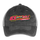 Jeff Hall | 2025 | Dyed Trucker Hat - washed black / silver