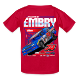 James Embry | Embry Racing | 2026 | Youth T-Shirt - red