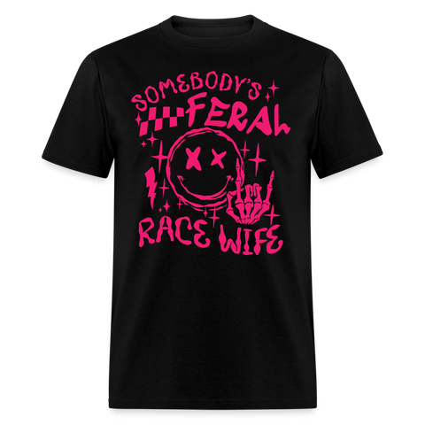 Feral Race Wife Pink | FSR Merch | Adult Shirt - black