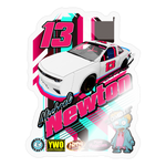 Michael Newton | 2025 |  Kiss-Cut Vinyl Decal 2 - transparent glossy