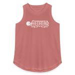 KEDRON | White Logo | Women's Relaxed Tank Top - mauve