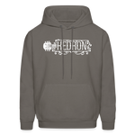 KEDRON | White Logo | Adult Hoodie - asphalt gray