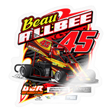 Beau Albee | 2025 |  Kiss-Cut Vinyl Decal 2 - transparent glossy