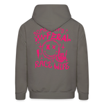 Feral Race Wife Pink | FSR Merch | Adult Hoodie - asphalt gray