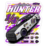 Ambria Hunter | 2026 | Kiss-Cut Vinyl Decal 2 - white matte