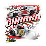 Chaber Motorsports | 2025 |  Kiss-Cut Vinyl Decal 2 - transparent glossy