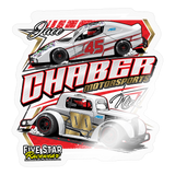Chaber Motorsports | 2025 |  Kiss-Cut Vinyl Decal 2 - transparent glossy