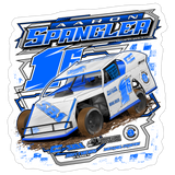 Aaron Spangler | 2026 | Kiss-Cut Vinyl Decal 2 - white matte