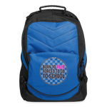 Born To Race Circle | Pink | Computer Backpack - royal blue