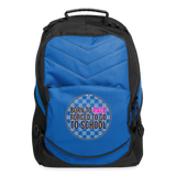 Born To Race Circle | Pink | Computer Backpack - royal blue