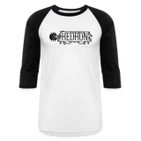 KEDRON | Black Logo | Baseball T-Shirt - white/black