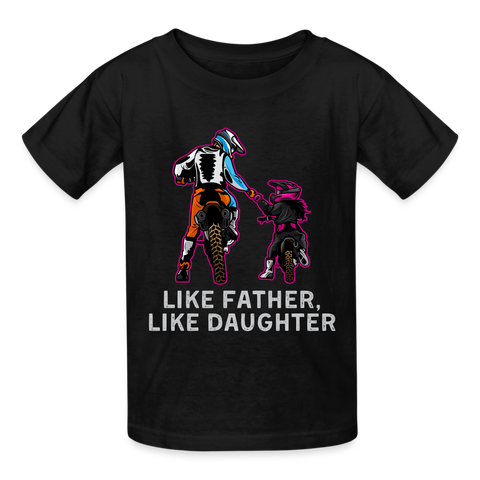 Father Daughter Motocross | FSR Merch | Youth Shirt - black