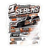 Jerremy Sebens | 2025 |  Kiss-Cut Vinyl Decal 2 - white glossy
