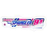 Brody Spangler | 2026 | Kiss-Cut Vinyl Decal - white glossy