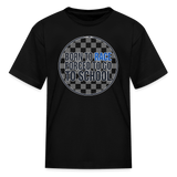 Born to Race Circle | Blue | Youth T-Shirt - black