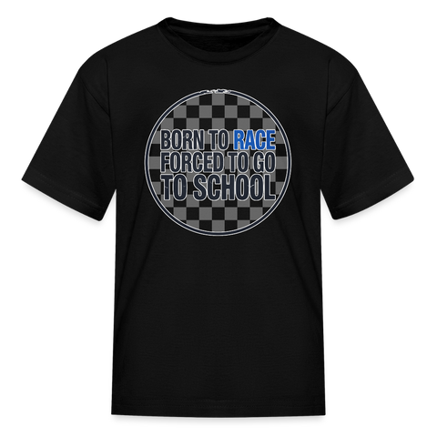 Born to Race Circle | Blue | Youth T-Shirt - black