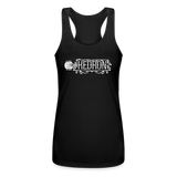 KEDRON | White Logo | Racerback Tank Top - black