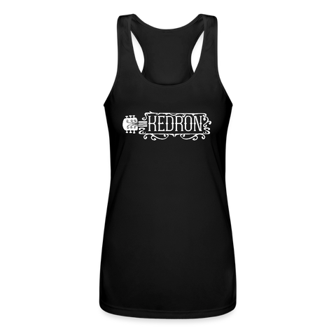 KEDRON | White Logo | Racerback Tank Top - black