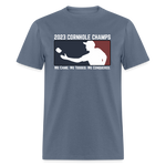 2023 Cornhole Champs | Adult T-Shirt - denim