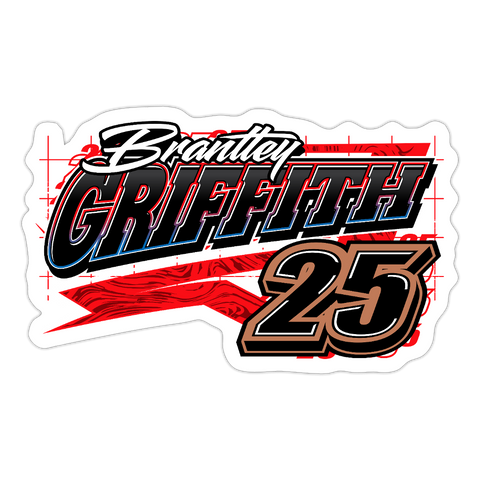 Brantley Griffith | 2025 |  Kiss-Cut Vinyl Decal - white matte