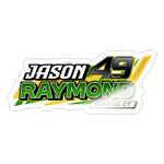 Jason Raymond | 2025 |  Kiss-Cut Vinyl Decal - white glossy
