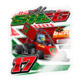 Alan Sieg | 2025 |  Kiss-Cut Vinyl Decal 2 - transparent glossy