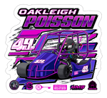 Oakleigh Poisson | 2024 | Kiss-Cut Vinyl Decal 2