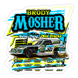 Brody Mosher | 2025 |  Kiss-Cut Vinyl Decal 2 - white matte