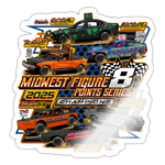 Midwest Figure 8 | 2025 |  Kiss-Cut Vinyl Decal 2 - white glossy