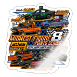 Midwest Figure 8 | 2025 |  Kiss-Cut Vinyl Decal 2 - white glossy