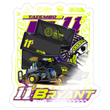 Bryant Racing | 2026 | Kiss-Cut Vinyl Decal 2 - white glossy