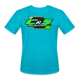C & S Racing | 2026 | Men’s Moisture Wicking Performance T-Shirt 2 - turquoise