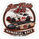 Jim Fields 46 | 2026 | Kiss-Cut Vinyl Decal - white matte