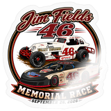 Jim Fields 46 | 2026 | Kiss-Cut Vinyl Decal - transparent glossy