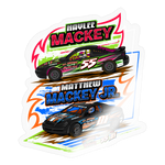 Mackey Racing | 2025 |  Kiss-Cut Vinyl Decal 2 - transparent glossy
