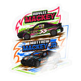 Mackey Racing | 2025 |  Kiss-Cut Vinyl Decal 2 - transparent glossy