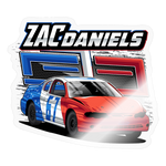 Zac Daniels | 2024 |  Kiss-Cut Vinyl Decal 2 - transparent glossy