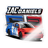 Zac Daniels | 2024 |  Kiss-Cut Vinyl Decal 2 - transparent glossy