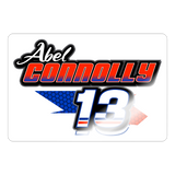 Abel Connolly | 2024 |  Kiss-Cut Vinyl Decal - white glossy