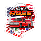 Jake Rose | 2025 |  Kiss-Cut Vinyl Decal 2 - white matte