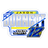 Jaxon Burnett | 2026 | Kiss-Cut Vinyl Decal - white matte