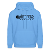 KEDRON | Black Logo | Adult Hoodie - carolina blue