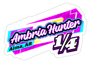 Ambria Hunter | 2024 | Kiss-Cut Vinyl Decal