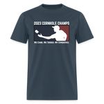 2023 Cornhole Champs | Adult T-Shirt -  blue dusk