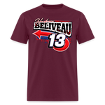 Hudson Beliveau | 2025 | Adult T-Shirt - burgundy