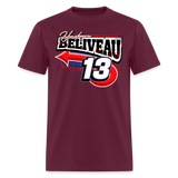 Hudson Beliveau | 2025 | Adult T-Shirt - burgundy