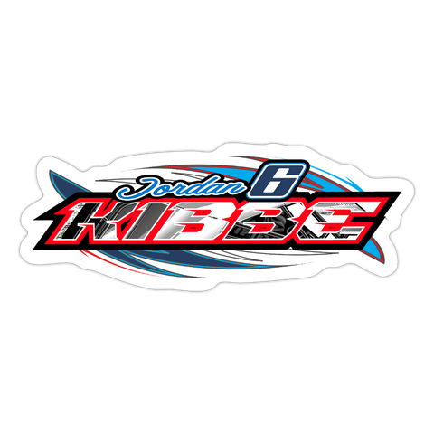 Jordan Kibbe | 2024 |  Kiss-Cut Vinyl Decal 2 - white matte